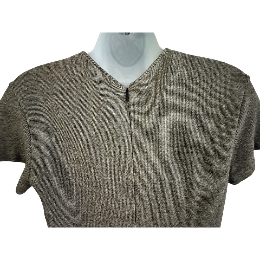 Stella McCartney Dress 46 Wool Blend Textured Knit Asymmetrical Hem Minimalist - Picture 12 of 16